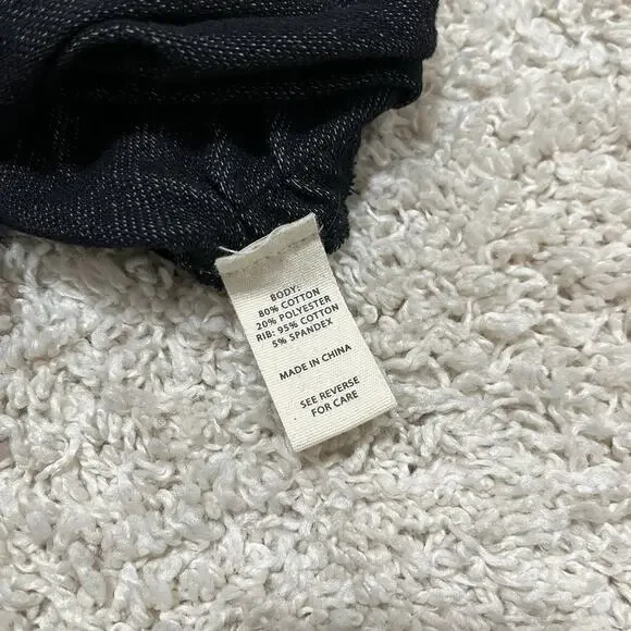 Buckle Gilded Intent Medium Stone Wash Raw Edge Ribbed Lace Up Edgy Corset Top - Picture 6 of 7